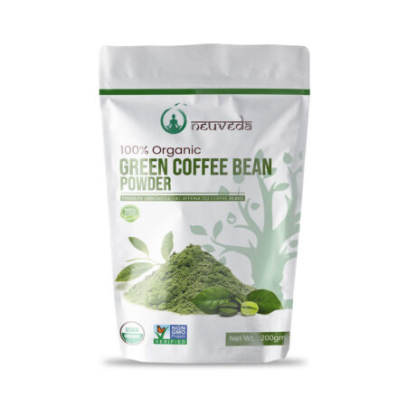 premium green coffee beans powder