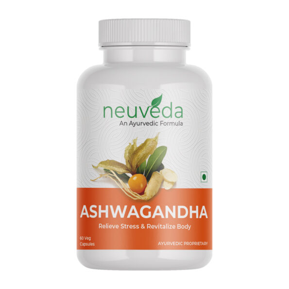 Neuveda Ashwagandha Capsules | Ashwagandha For Immunity, Stress &Amp; Anxiety - 60 Capsules